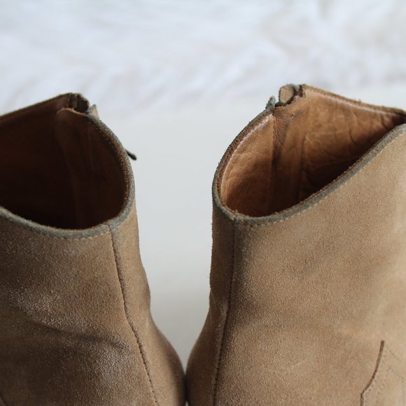 Isabel Marant Etoile Taupe Suede Dicker Boots 38 - Picture 12 of 16